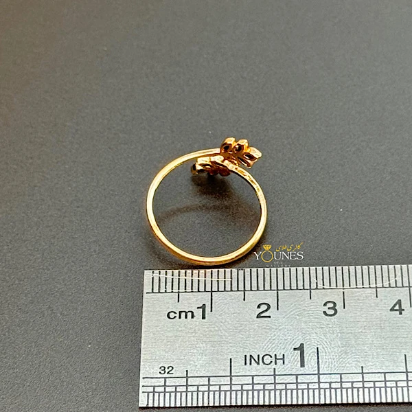 انگشتر مینیمال گندم طلا